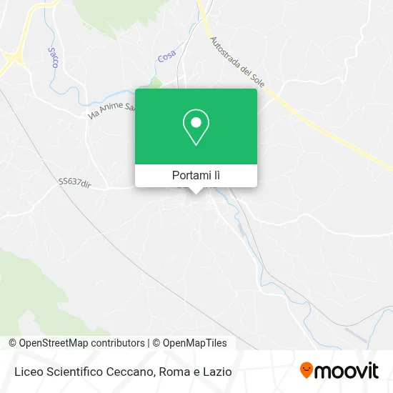 Mappa Liceo Scientifico Ceccano
