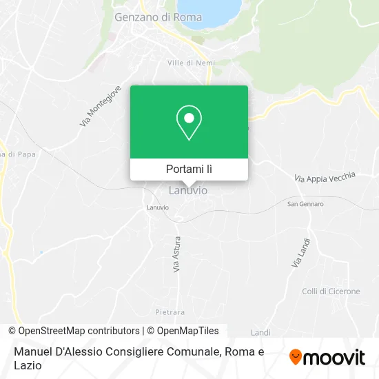 Mappa Manuel D'Alessio Consigliere Comunale