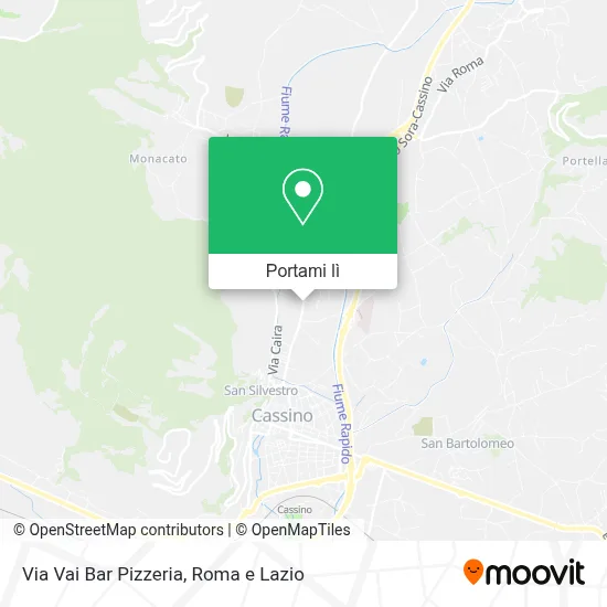 Mappa Via Vai Bar Pizzeria