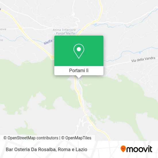 Mappa Bar Osteria Da Rosalba