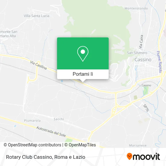 Mappa Rotary Club Cassino