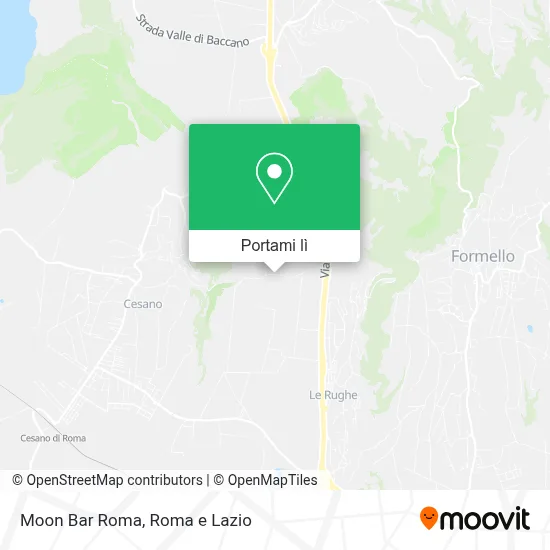 Mappa Moon Bar Roma