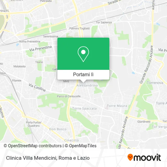 Mappa Clinica Villa Mendicini