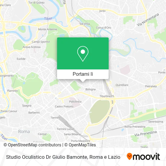 Mappa Studio Oculistico Dr Giulio Bamonte