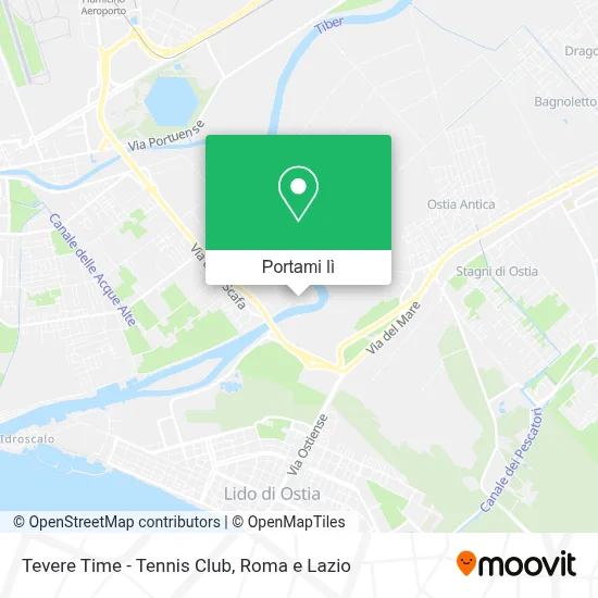 Mappa Tevere Time - Tennis Club