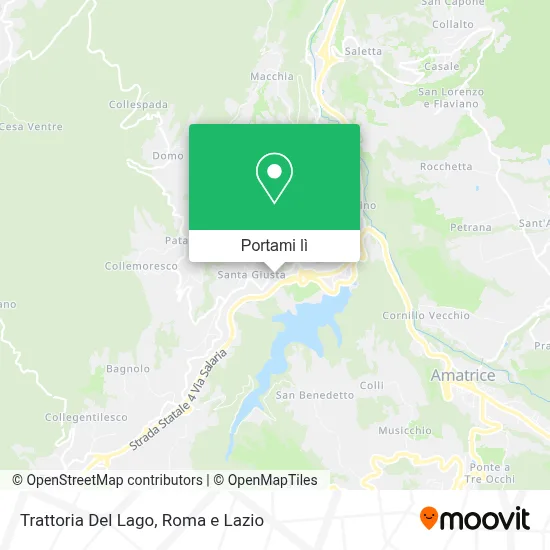 Mappa Trattoria Del Lago