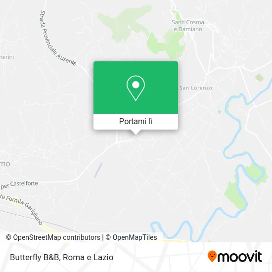 Mappa Butterfly B&B