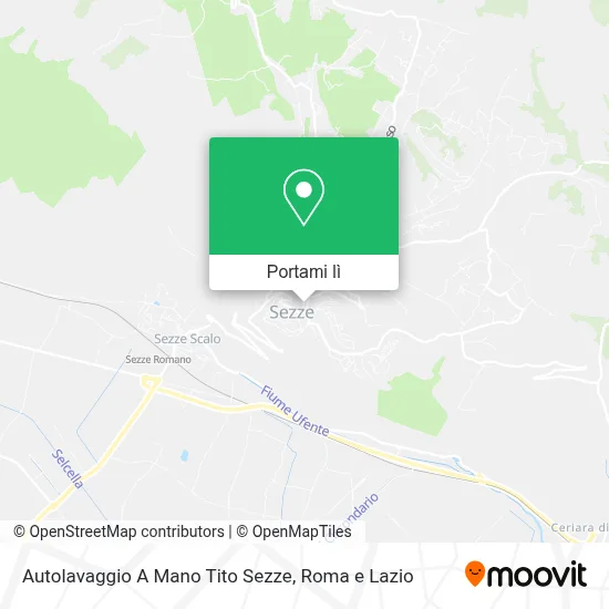 Mappa Autolavaggio A Mano Tito Sezze
