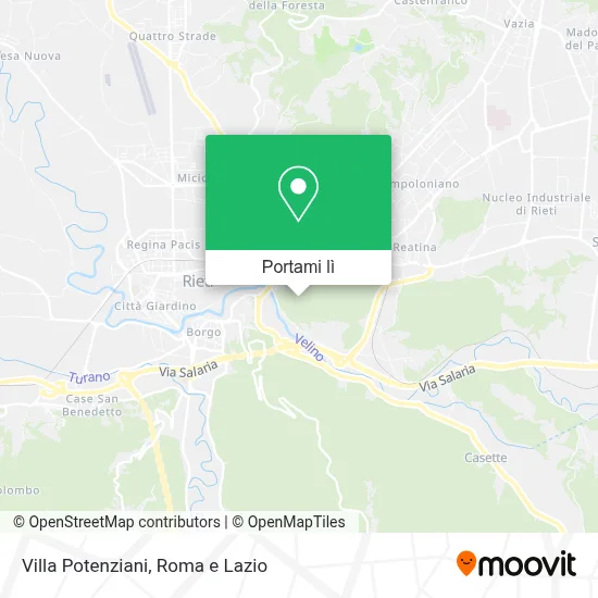Mappa Villa Potenziani