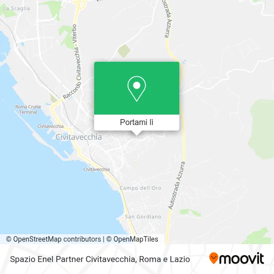 Mappa Spazio Enel Partner Civitavecchia
