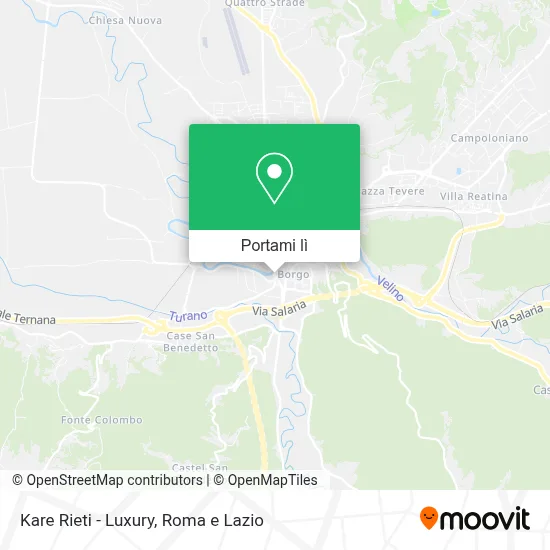 Mappa Kare Rieti - Luxury