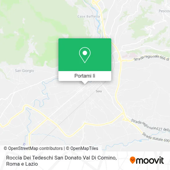Mappa Roccia Dei Tedeschi San Donato Val Di Comino
