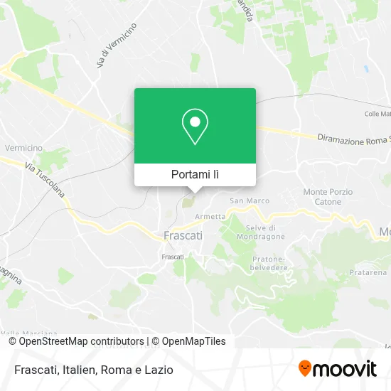 Mappa Frascati, Italien