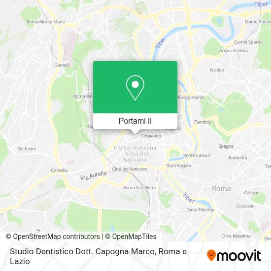 Mappa Studio Dentistico Dott. Capogna Marco