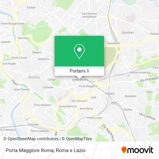 Mappa Porta Maggiore Roma