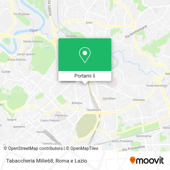 Mappa Tabaccheria Mille68