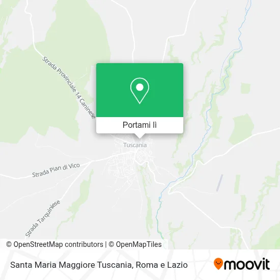 Mappa Santa Maria Maggiore Tuscania