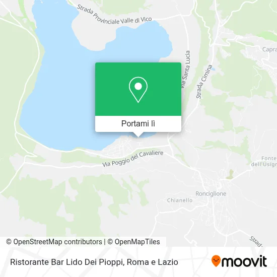 Mappa Ristorante Bar Lido Dei Pioppi