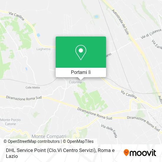 Mappa DHL Service Point (Clo.Vi Centro Servizi)