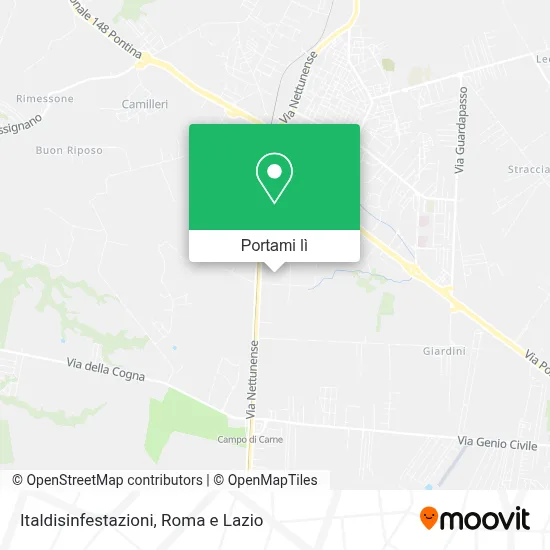 Mappa Italdisinfestazioni