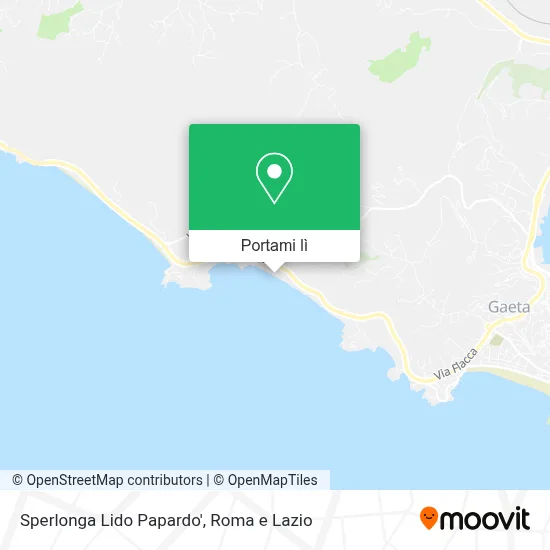 Mappa Sperlonga Lido Papardo'