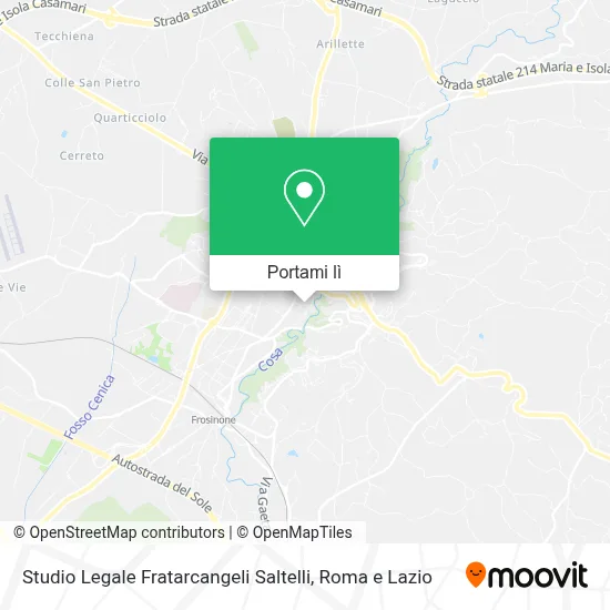 Mappa Studio Legale Fratarcangeli Saltelli
