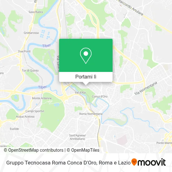 Mappa Gruppo Tecnocasa Roma Conca D'Oro