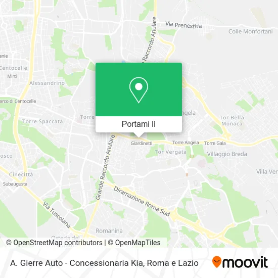 Mappa A. Gierre Auto - Concessionaria Kia