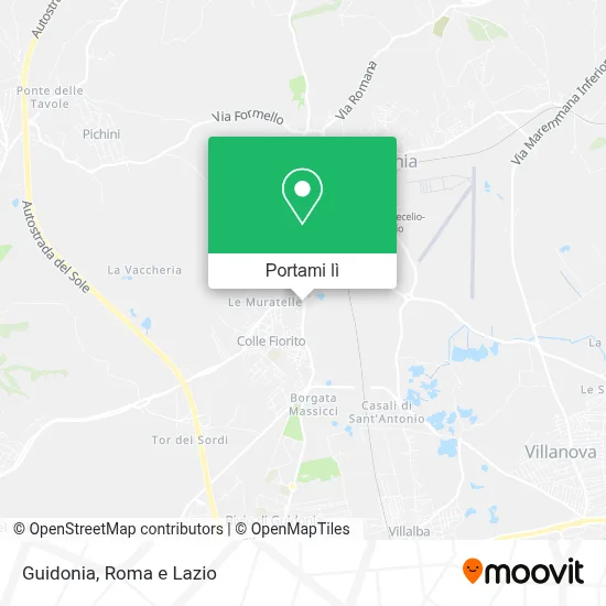 Mappa Guidonia