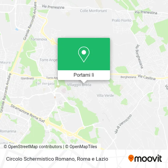 Mappa Circolo Schermistico Romano