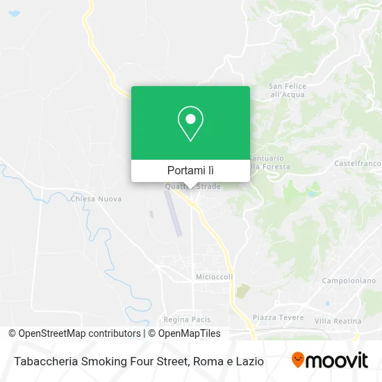 Mappa Tabaccheria Smoking Four Street