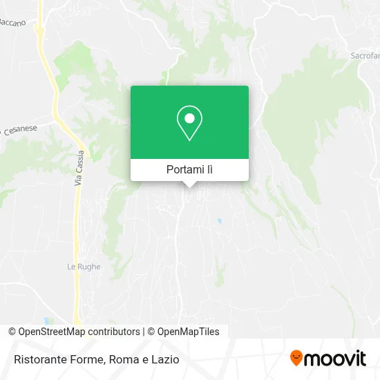 Mappa Ristorante Forme