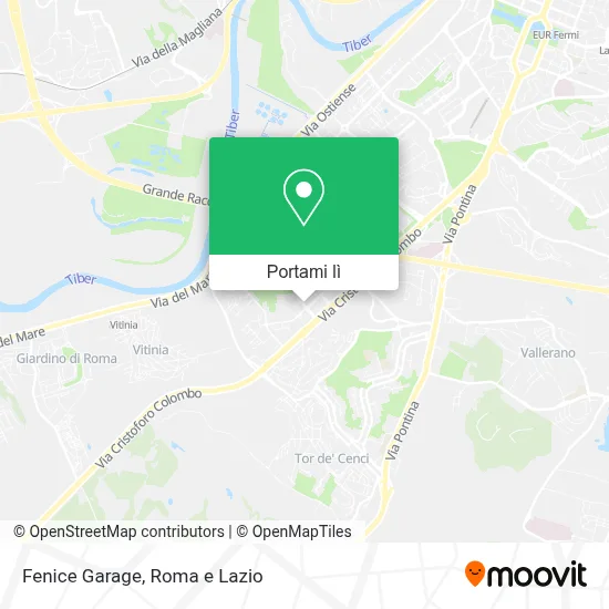 Mappa Fenice Garage