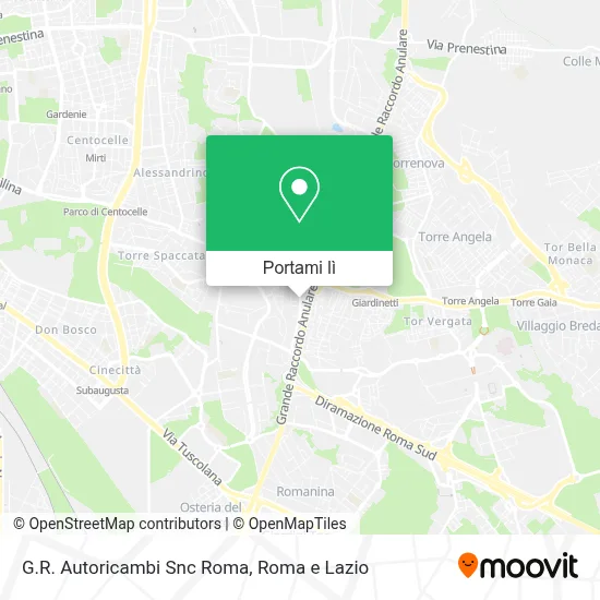 Mappa G.R. Autoricambi Snc Roma