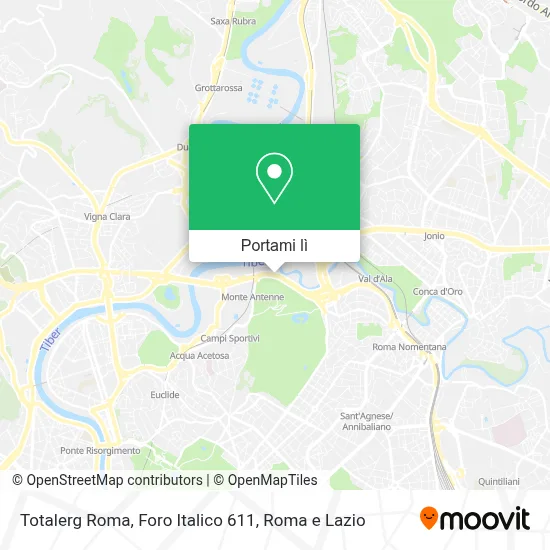 Mappa Totalerg Roma, Foro Italico 611