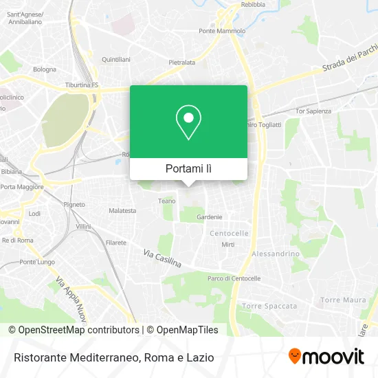 Mappa Ristorante Mediterraneo