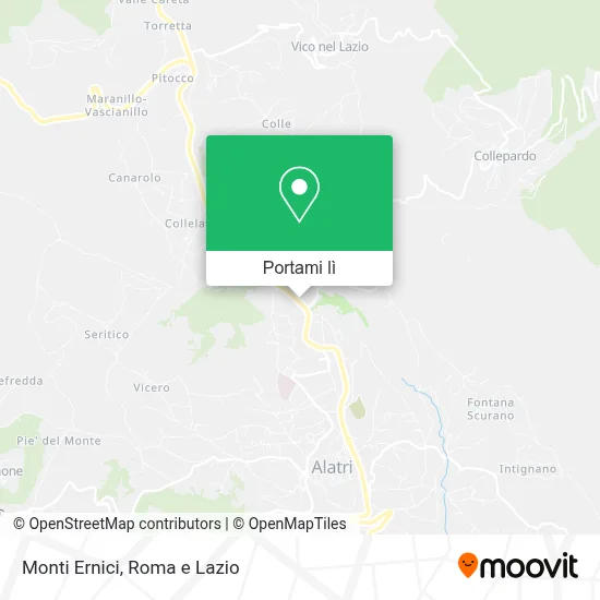 Mappa Monti Ernici
