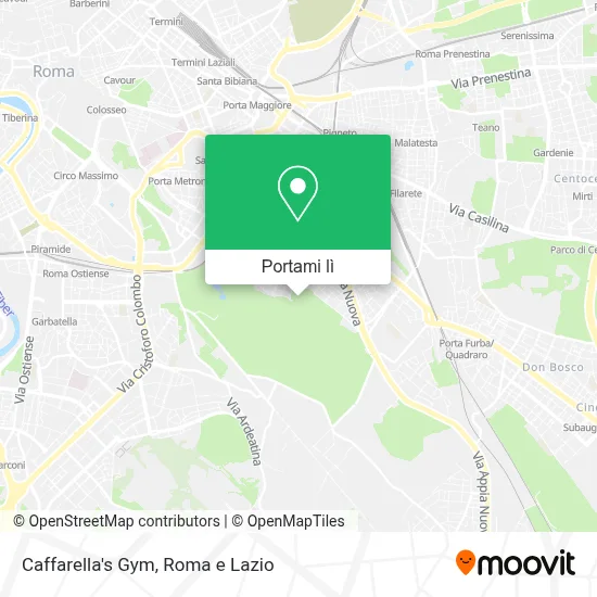 Mappa Caffarella's Gym