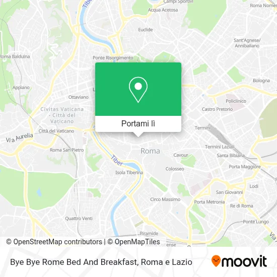 Mappa Bye Bye Rome Bed And Breakfast