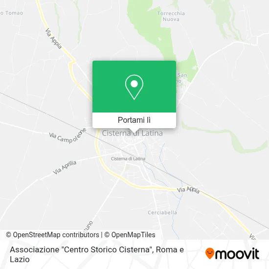 Mappa Associazione "Centro Storico Cisterna"
