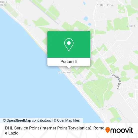 Mappa DHL Service Point (Internet Point Torvaianica)