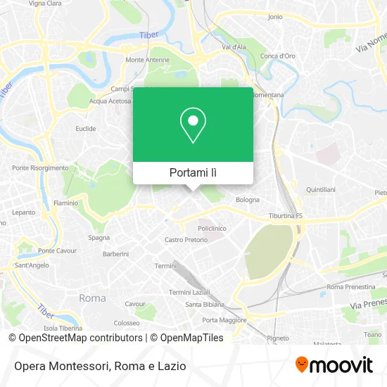 Mappa Opera Montessori
