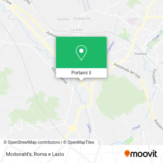 Mappa Mcdonald's