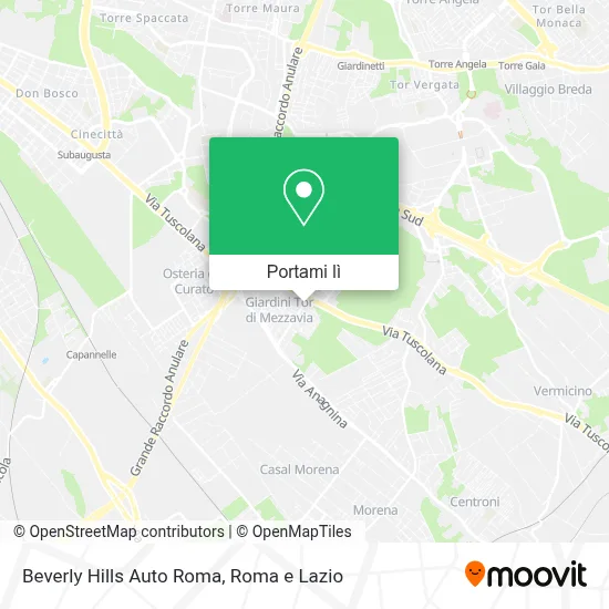Mappa Beverly Hills Auto Roma