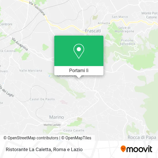 Mappa Ristorante La Caletta