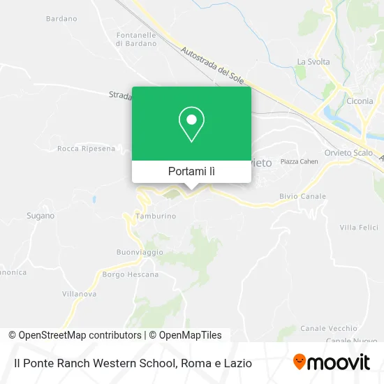 Mappa Il Ponte Ranch Western School