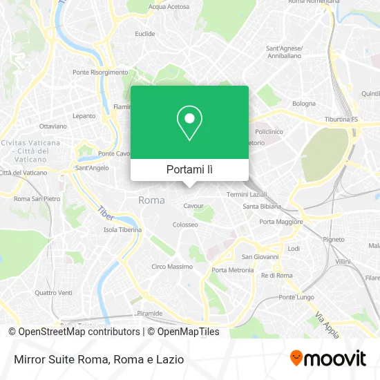 Mappa Mirror Suite Roma