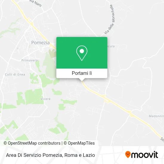 Mappa Area Di Servizio Pomezia