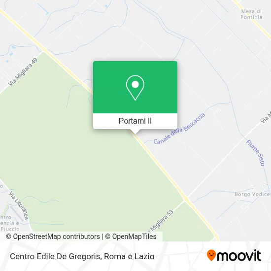 Mappa Centro Edile De Gregoris