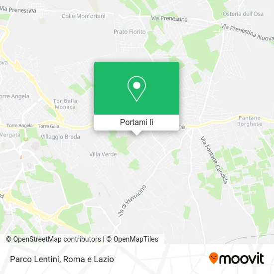 Mappa Parco Lentini